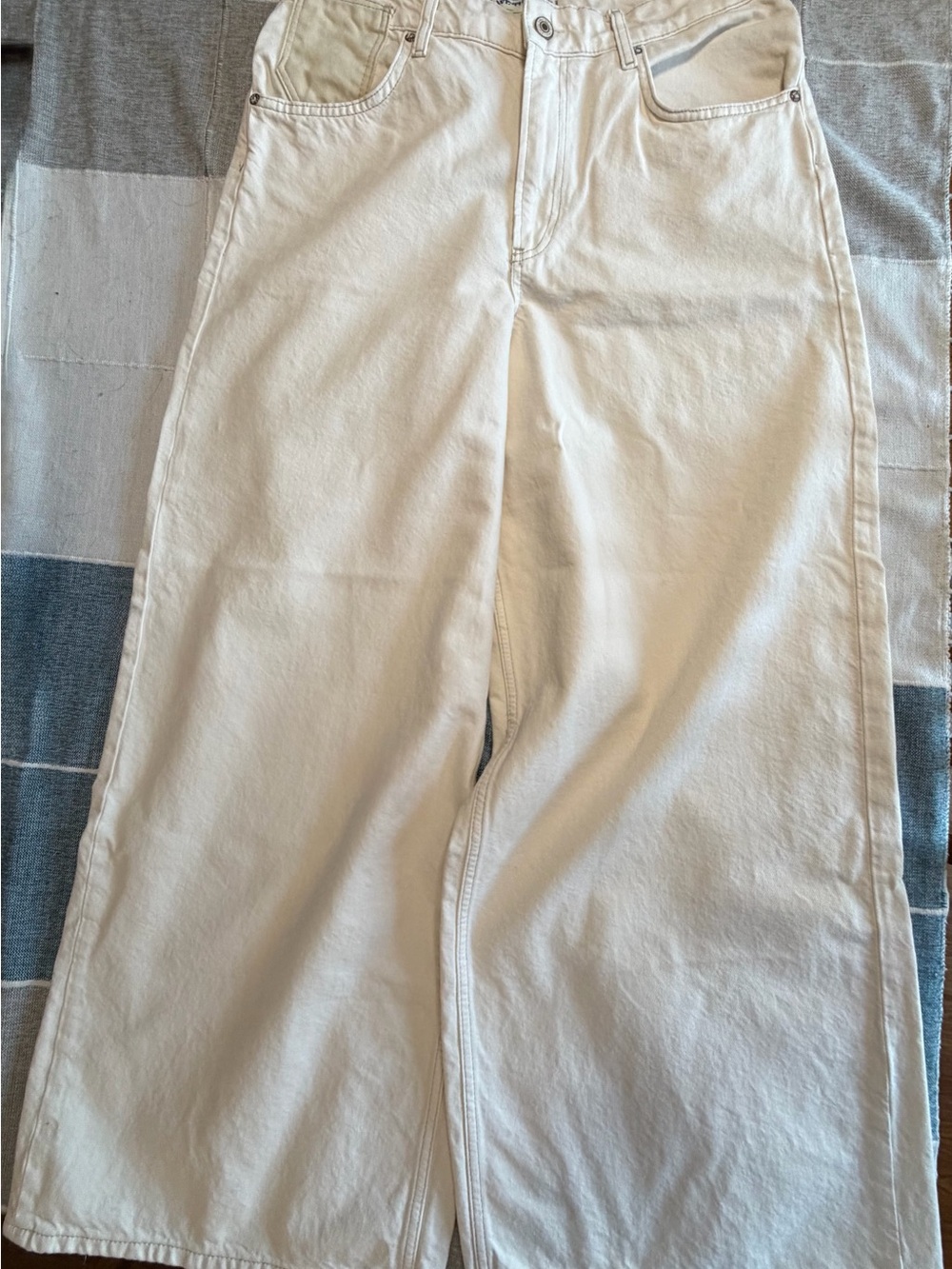 We the Free Waterfall Baggy Wide Leg- Cream/Ivory - Picture 7 of 16